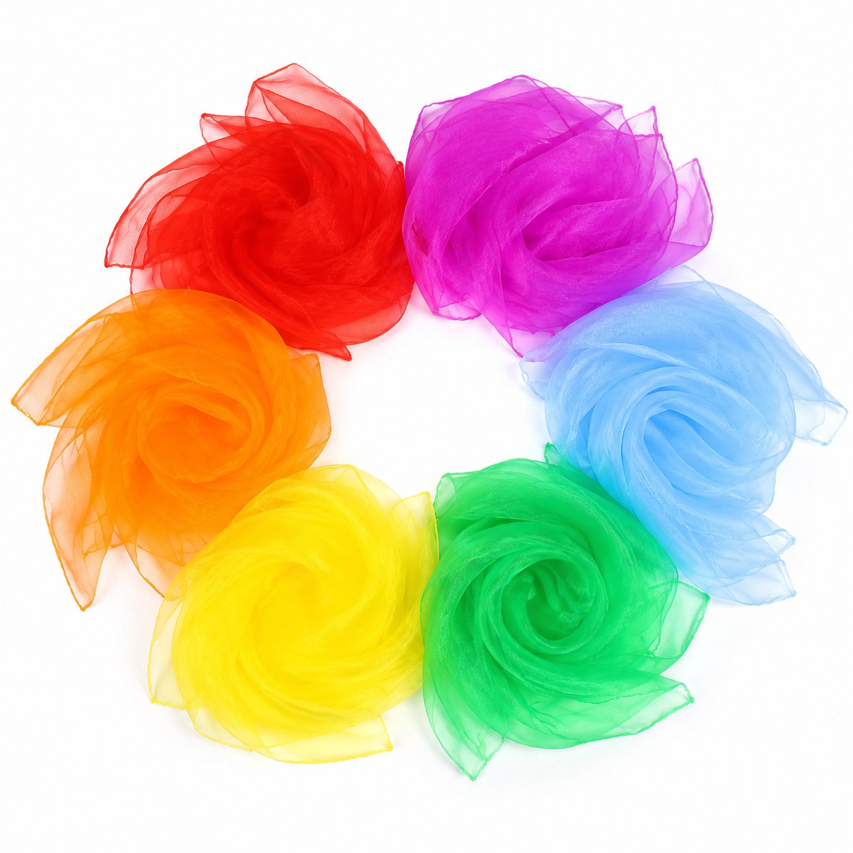 Jongleersjaaltjes - Set van 6 - Multicolor - Voor Jongleren & Motoriek