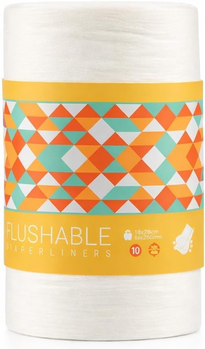 SnelShoppen - Bamboo Luierverzorging 100 Stuks - Biologisch Afbreekbare, Doordrogende Baby Luierliners van Natuurlijke Bamboevezels, Ultra Zacht & Abs