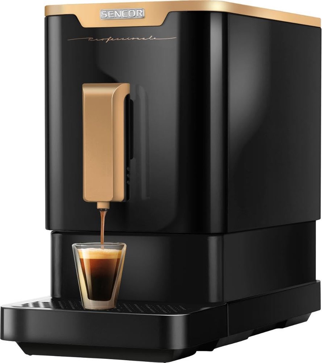 SnelShoppen - Automatische Espressomachine met Koffiemolen en 19 Bar Druk - Compacte Barista Express Koffiemaker - LED Paneel met Touch-Toetsen - Idea