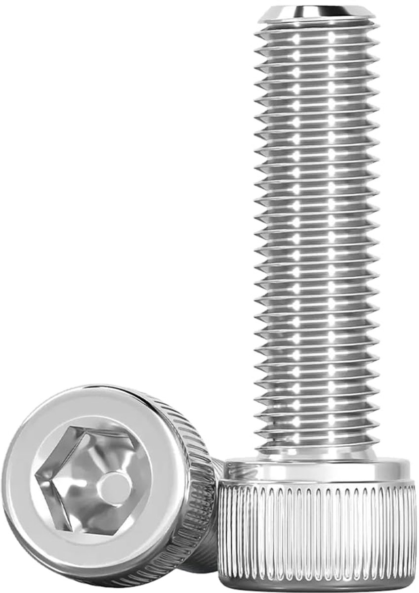 Cilinderbouten Met Inbus M4 X 30 mm 50 Stuks Din 912 (ISO 4762) Cilinderkopbouten Machineschroeven Roestvrij Staal A2 V2A