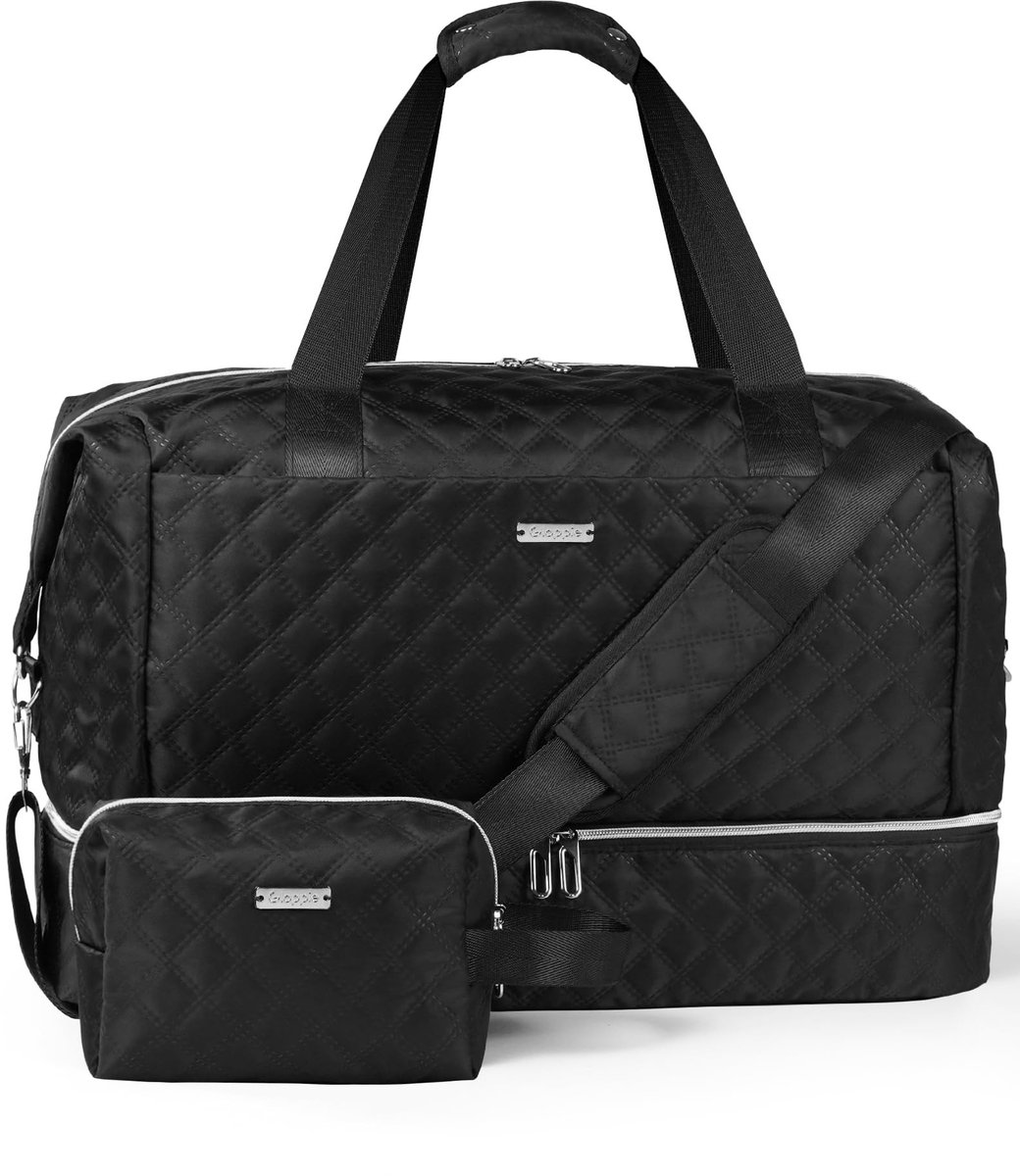 Omgoods - Vouwbare Reistas met Schoencompartiment en Make-up Tas, 39L