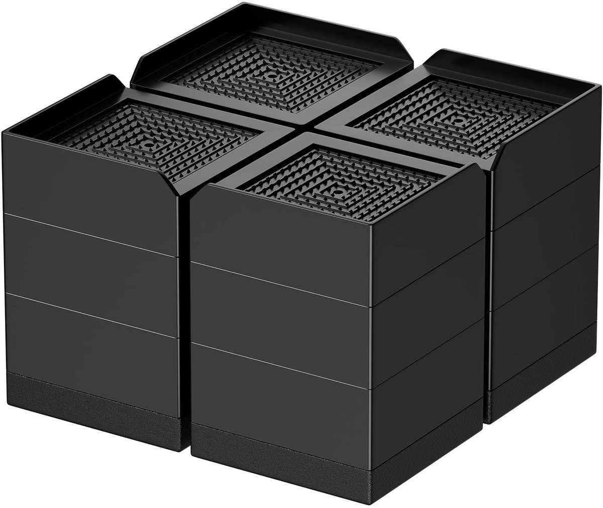 Omgoods - 4 Stuks Verstelbare Meubelverhogers - Antislip Tafelverhogers voor Bed, Bank en Stoelen - Tot 1000 kg