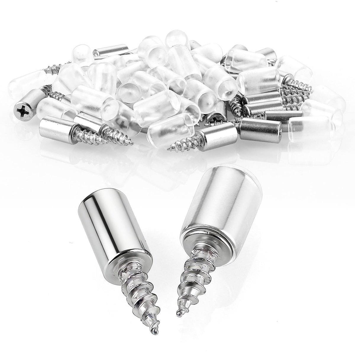 Omgoods - Plankdragers met Transparante Rubberen Bescherming - 200 Stuks