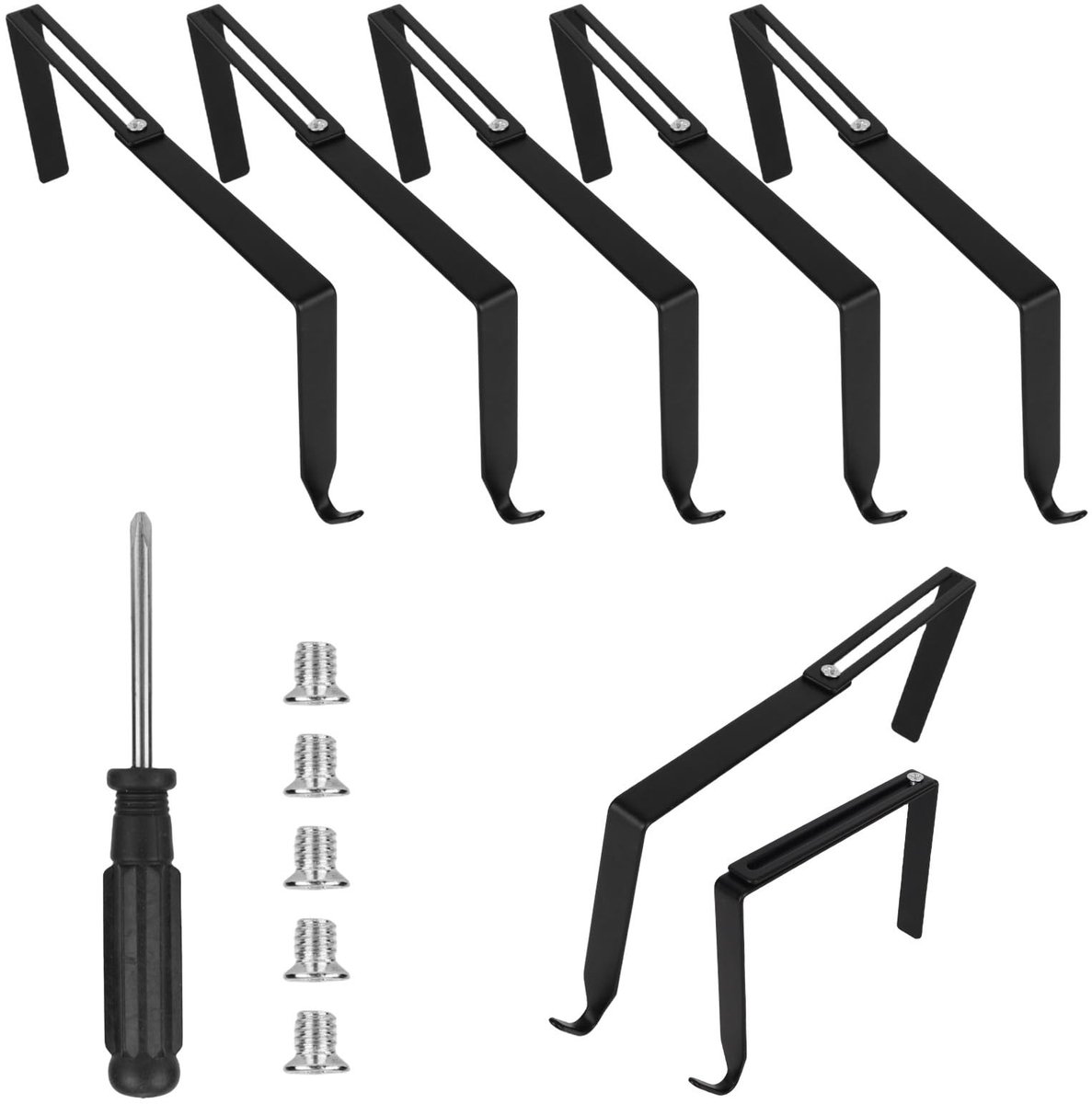 Omgoods - 5Pcs Drill Free String Lights Hooks - Voor Makkelijke Hanginstallatie