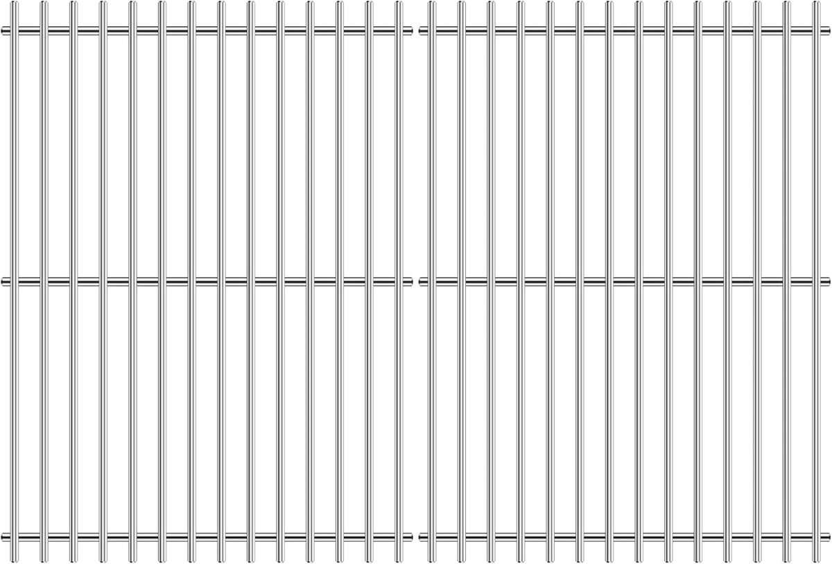 43,2 x 31,7 cm roestvrijstalen grillroosters voor Enders Boston 3 & Monroe Pro 3, Charbroil, Barbecook Siesta 310, Landmann Triton 3 & 4, Proficook PC-GG 1058/1059 reserveonderdelen voor