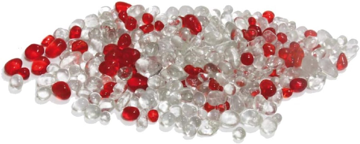 wave Kristalzand, 400 g, Wit/Rood