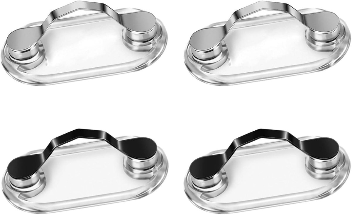 Brillenhouders, 4PCS Magnetische Lenzenvloeistofhouder Handig Draagbaar Praktisch Voor Bril Zonnebril Leesbril Visitekaartje