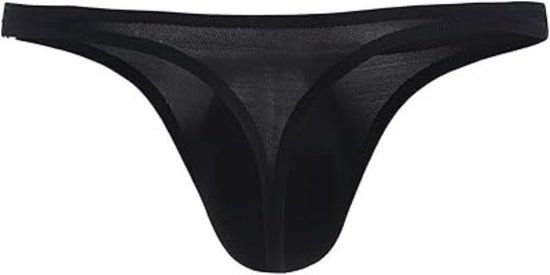 Sexy String voor heren, ademend, jockstrap, stretch, onderbroek, lingerie, T-back, ijszijde, slips, lage taille, clubwear, party, Valentijnsdag, zwart en rood — afbeelding 4
