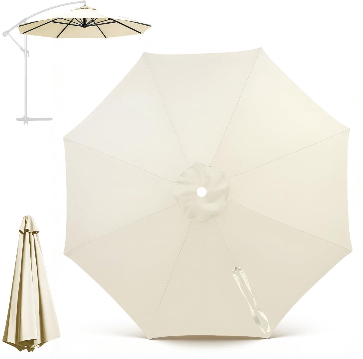 Omgoods - 300 cm Vervangende Parasolhoes voor Tuin en Terras