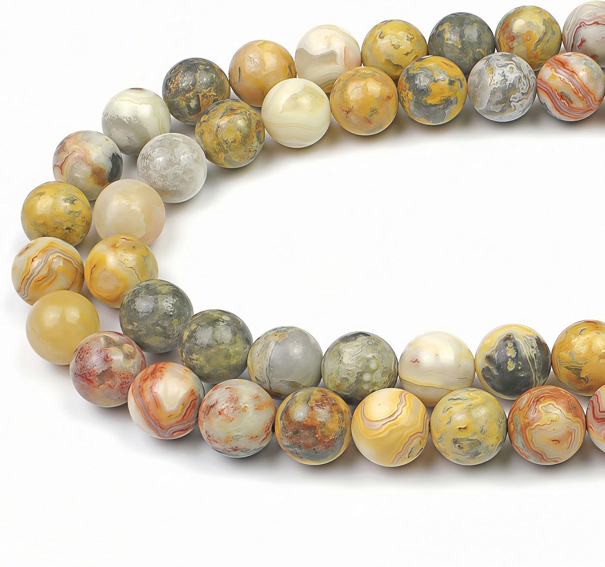Kralen Gekke Agaat Ronde Losse Natuurlijke Halfedelsteen Kralen Voor het Maken van Sieraden Armbanden Kettingen