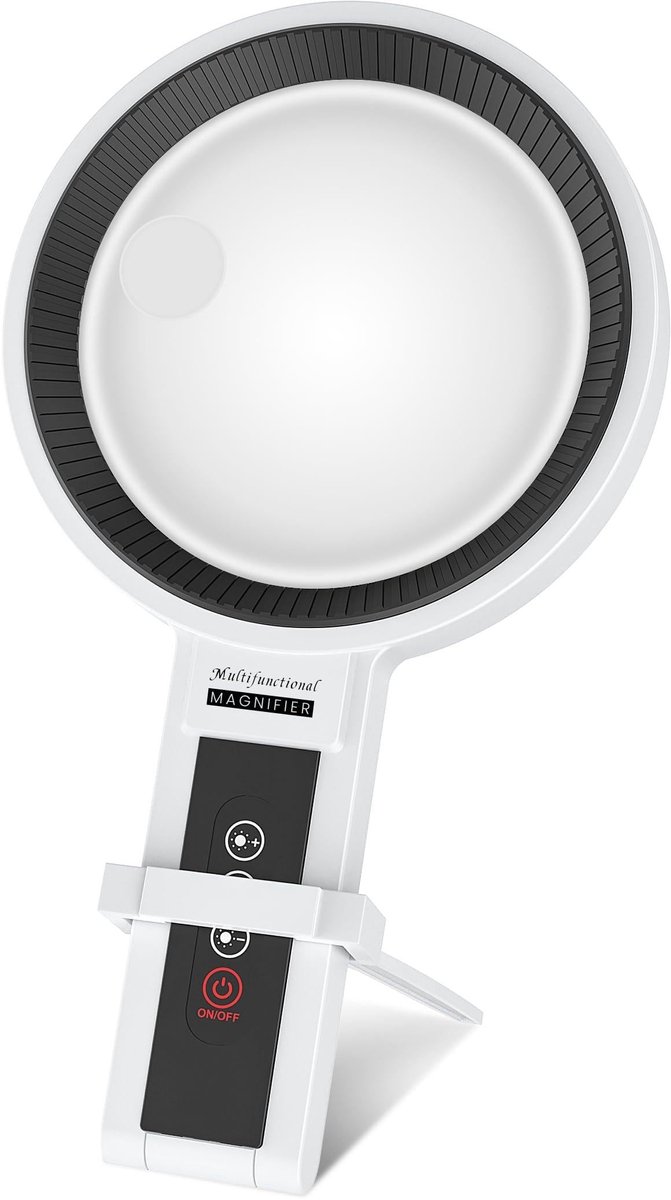 Omgoods - Vergrootglas met 34 LED's en sokkel - Basisuitvoering