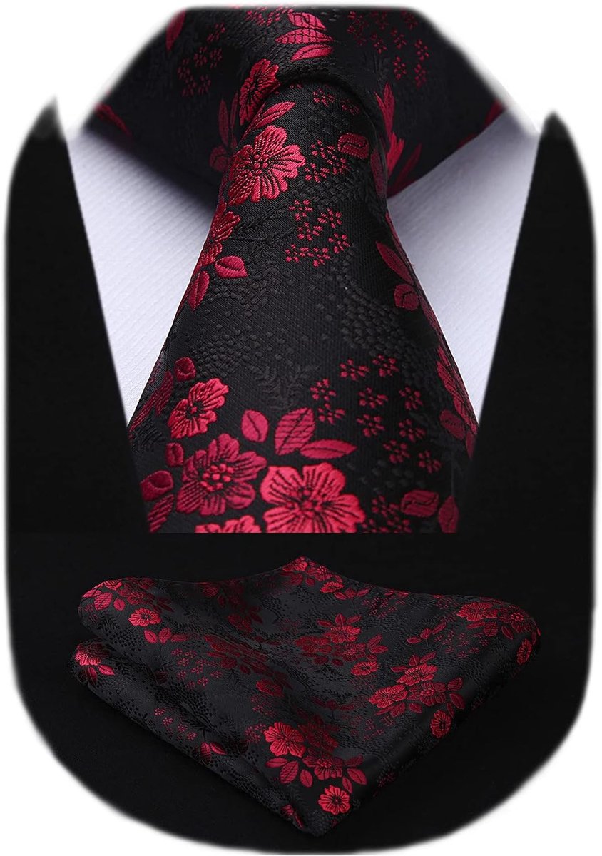 Extra lange geruite stropdas zakdoek mannen stropdas & pocket vierkante set voor formele zaken