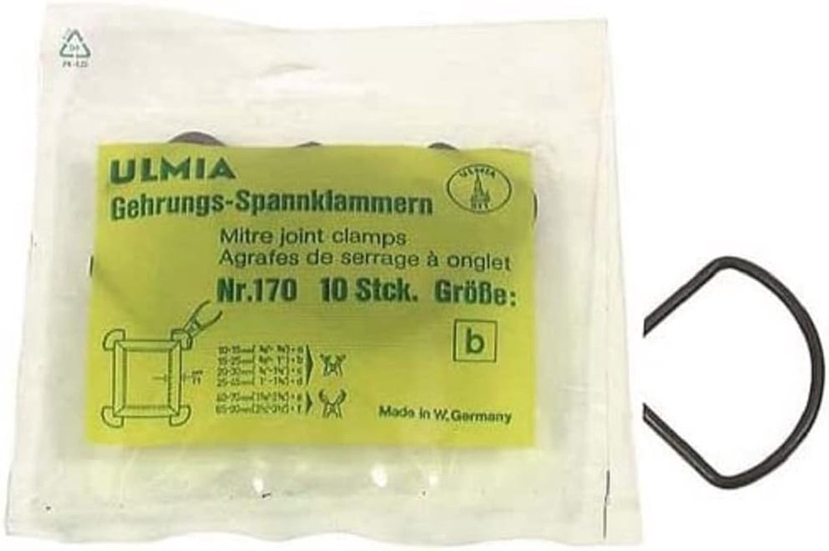 SnelShoppen - Mitre Clamping Clamps - Hoogwaardige klemmen van gehard veerstaal met scherpe punten - 20 mm breed - Voor veilig en nauwkeurig klemmen -