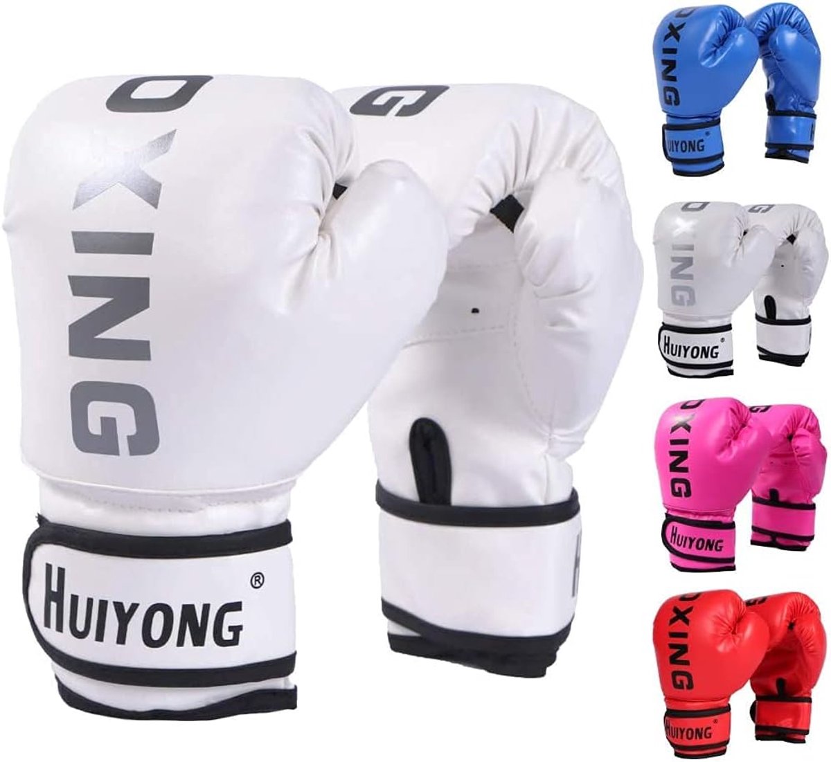 SnelShoppen - Kinder Bokshandschoenen - Cartoon Sparring Dajn - 4OZ - Bescherming - PU Leer - Wit - Voor Kinderen 3-12 Jaar