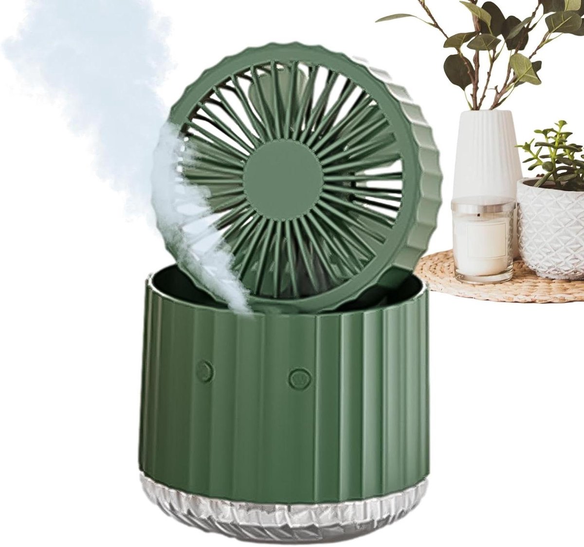 Water Misting Fan - Spray Fan - Persoonlijke Hydratatie - Geavanceerde Atomisatie - 380 ml - Groen