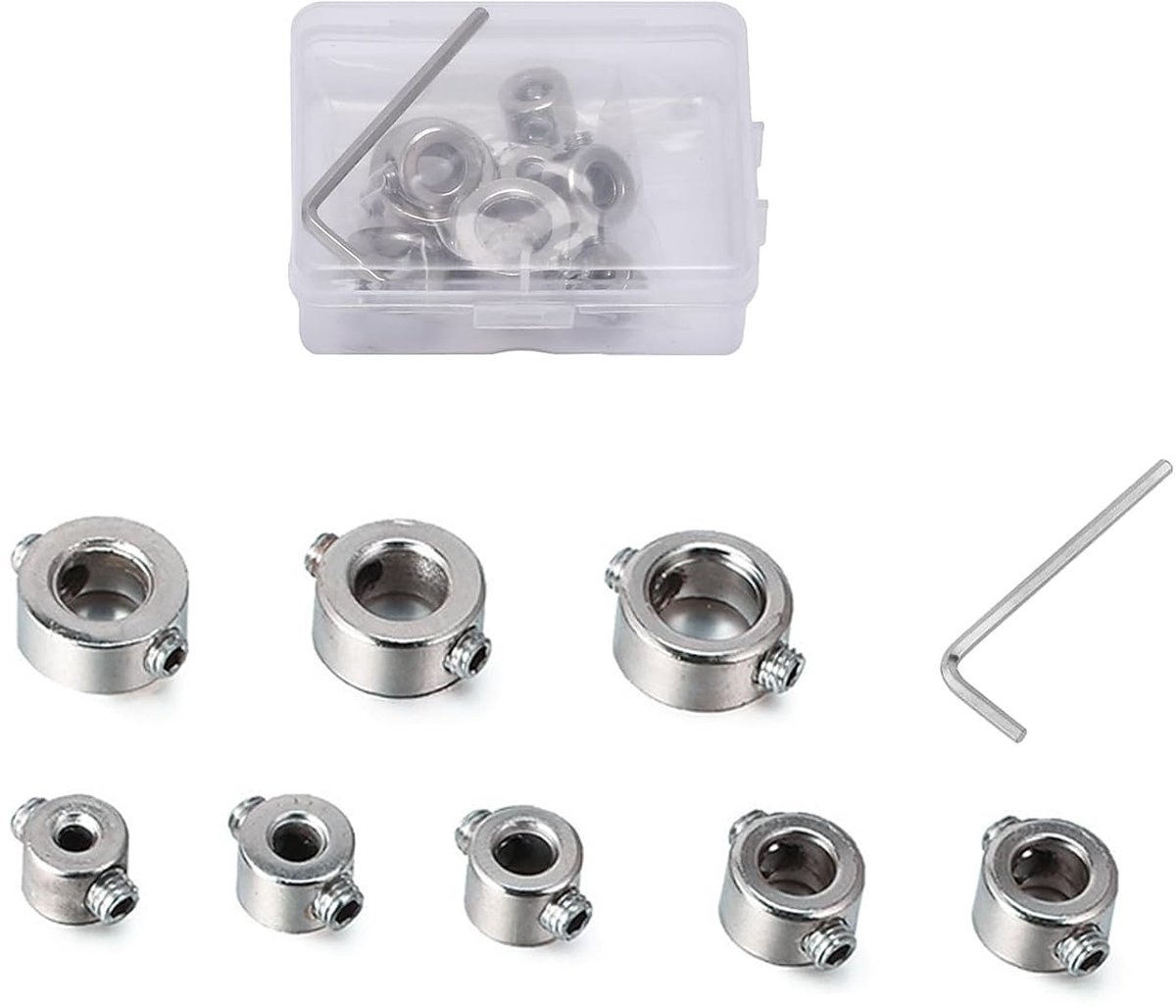 Diepte-stopring set voor boren - 8-delige positie limiter voor 3-10mm boren, precisie en nauwkeurigheid