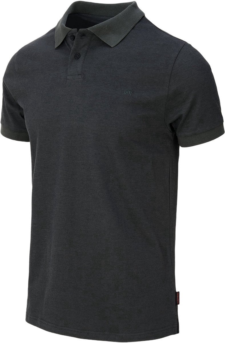 Undiemeister Polo Shirt Heren - Charcoal Moss (Grijs) - T-shirt - Hypoallergeen en antibacterieel - Anti-kreuk - Extra zacht - 1 Stuk - Maat L