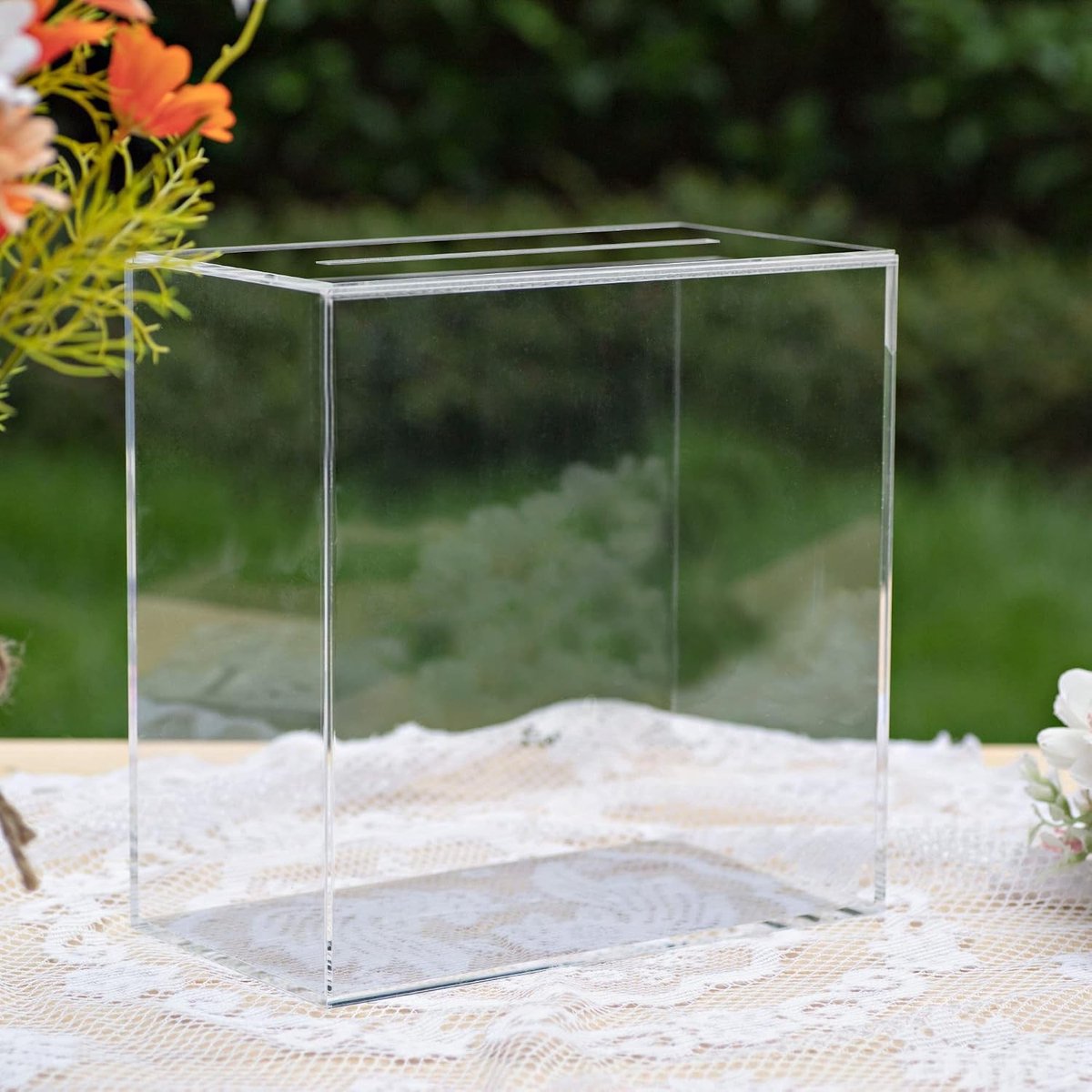 Acryl Kaartendoos Doorzichtig - 4mm Dik Gegoten - Voor Bruiloft en Feesten - Blanco