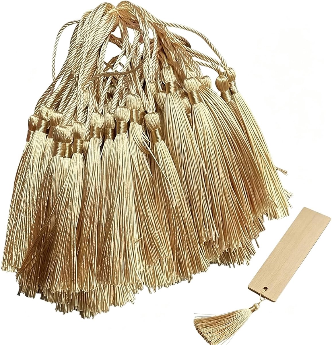 franjes mini – set van 100 gouden 4 cm tassels Diy decoratie