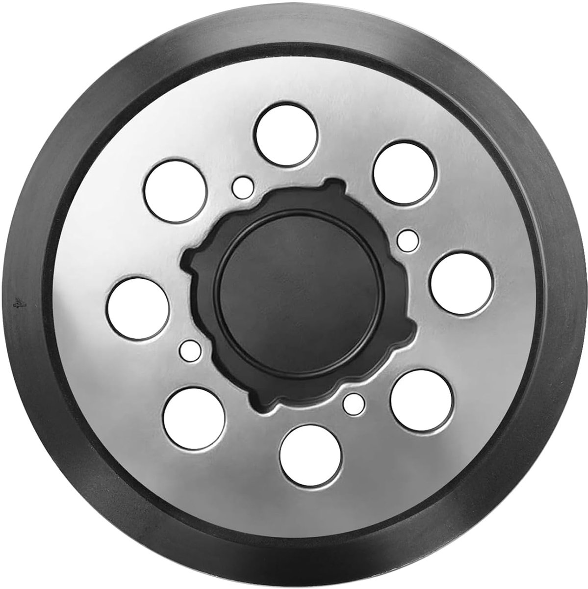 1 stuks 5 inch schuurpad 8 gaten, 4 schroeven, aluminium plaat voor 5