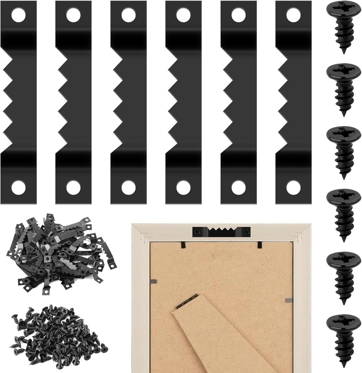 50 stuks fotoophangingen, haken, frame, wandbevestiging, frame, voor