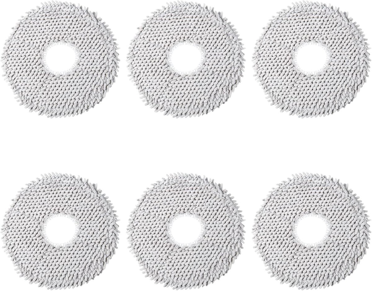6 stuks reinigingsdoeken vervangstukken voor Dreame L10s Ultra / L10s