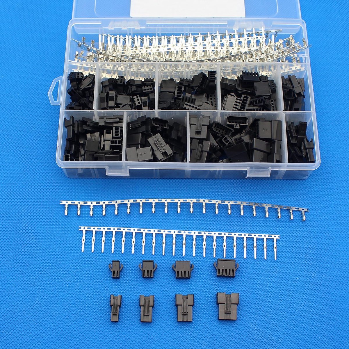 560Stks 2.5mm Pitch 2 3 4 5 Pin JST SM Mannelijke & Vrouwelijke Plug Behuizing en Mannelijke/vrouwelijke Pin Header krimpklemmen Connector Kit