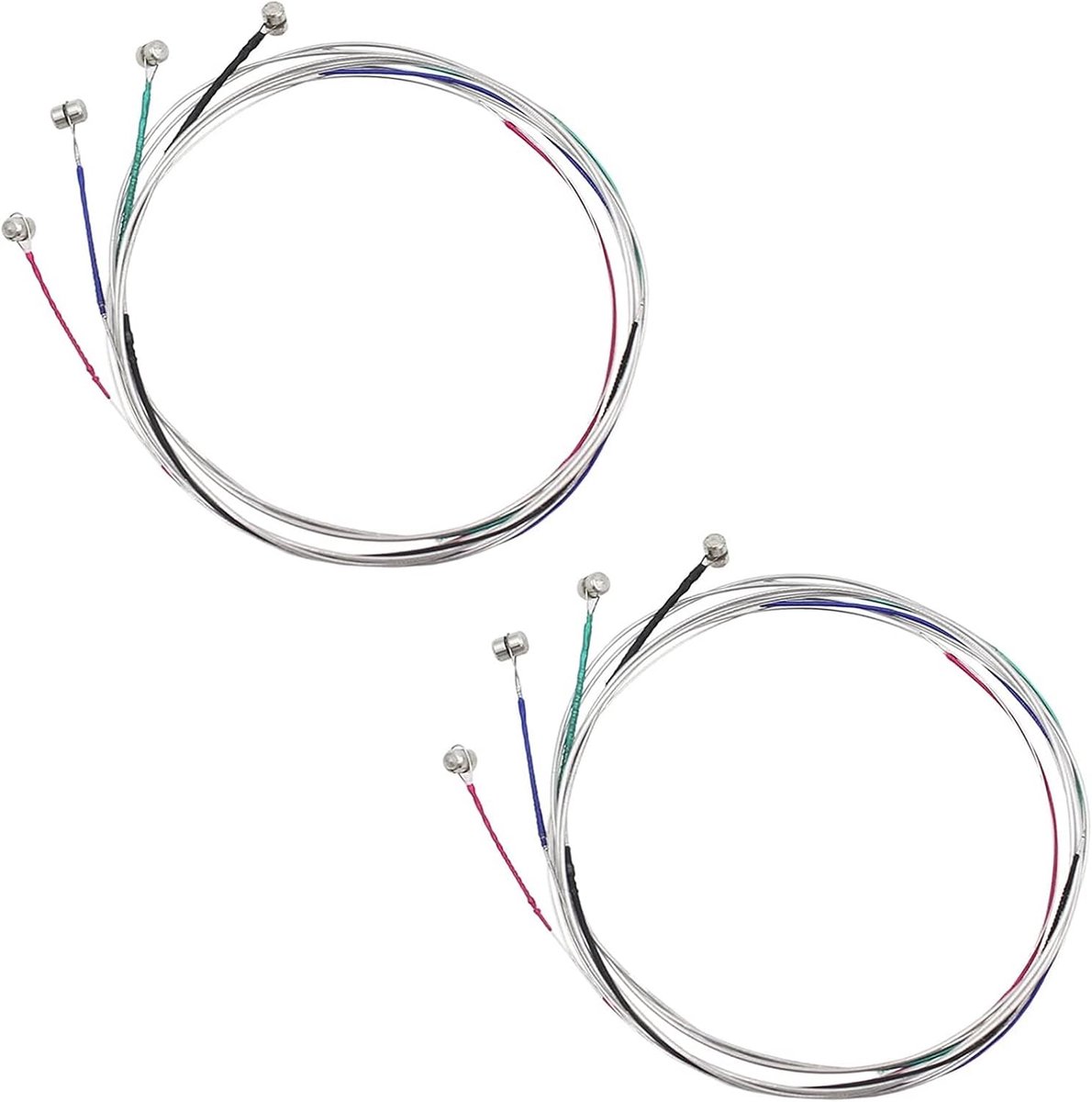 Vioolsnaren, 2 sets 4/4 vioolsnaren universele set, universele vioolsnaren universele volledige set, reservestalen snaren voor 4/4 violen, stalen kern vioolsnaren, G/D/A/E viool stalen snaren