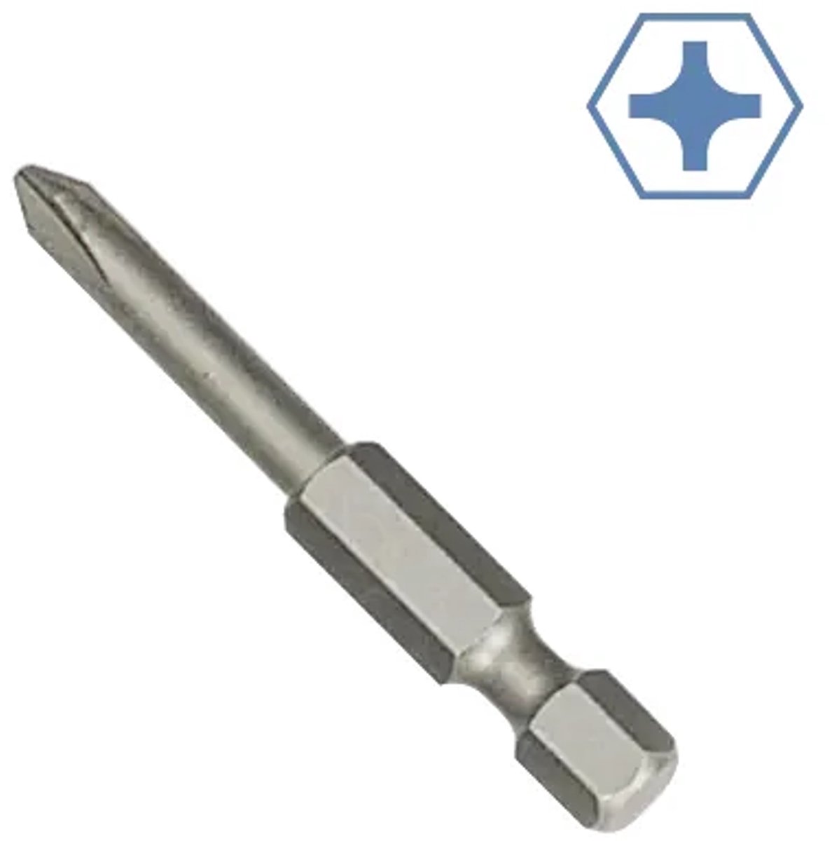 PH2 schroefbit 150 mm van S2-staal - industriële kwaliteit