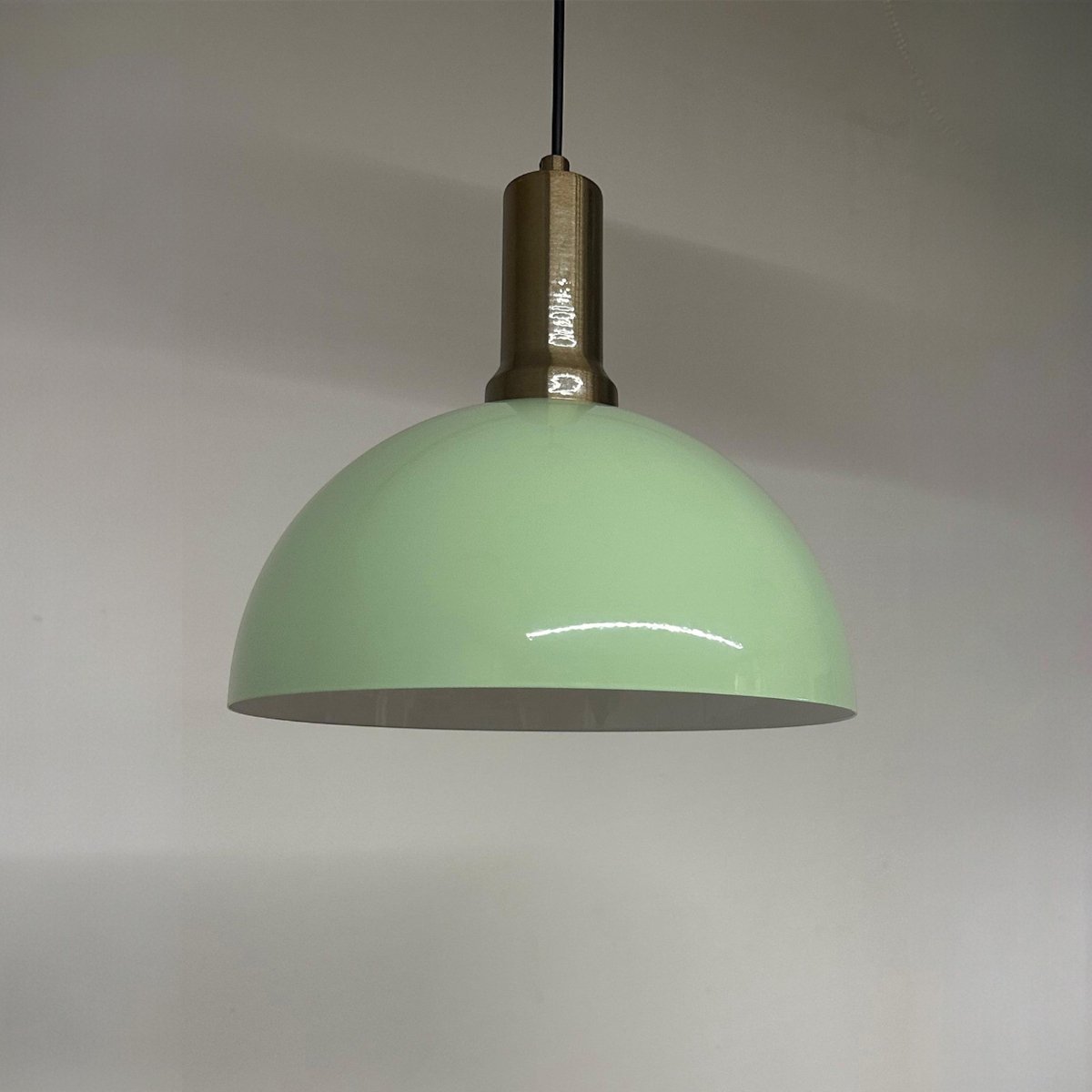 Bamyum Yimpi hanglamp, industriële Modern stijl, Ø30 cm, mintgroen metalen lamp