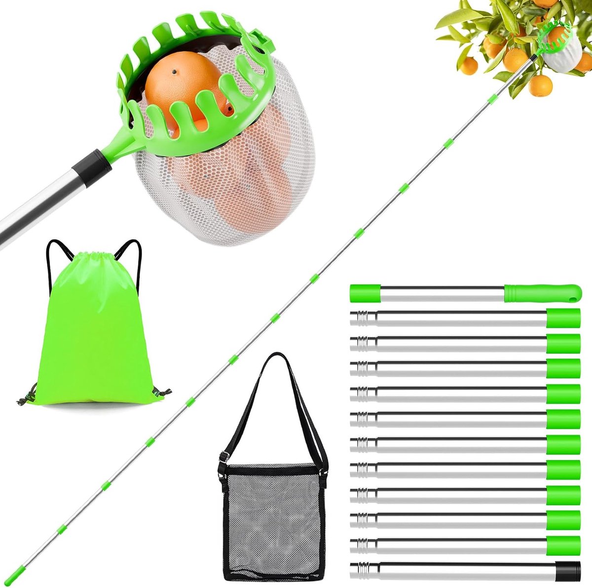Picker Appelplukker met Telescopisch Handvat Fruit Picker Tool