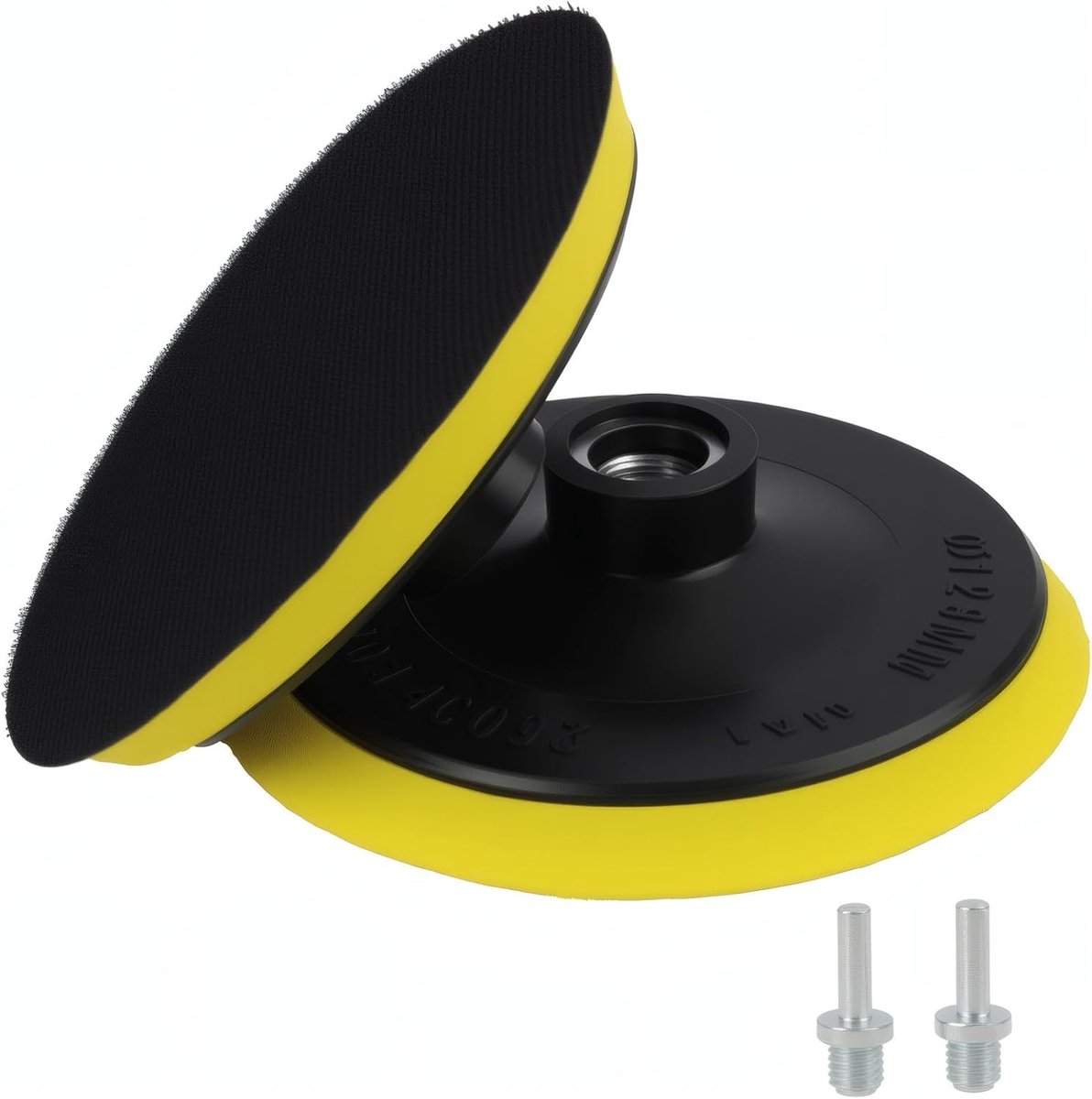 2 stuks polijstpadadapter, 5 inch/125 mm klittenbandslijpschijf met