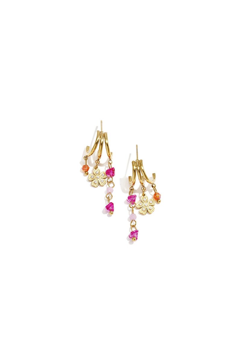 Elegant gold drop earrings for spring/summer