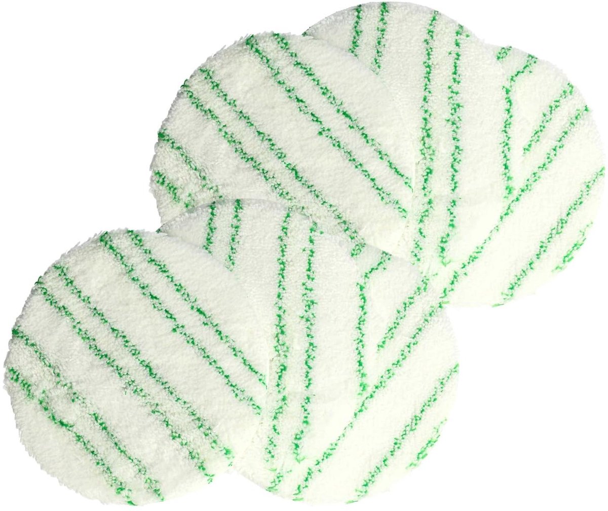 Polijstpads Set - Vervangende Pads - Vloeren Polijsten - Wasbaar Herbruikbaar - 6 Stuks - Groen Wit