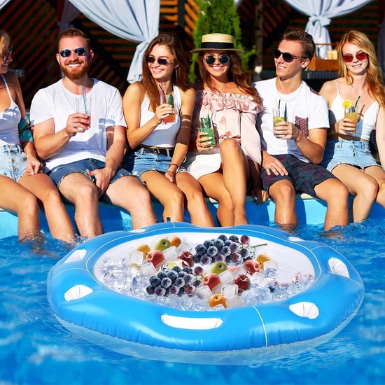 Drijvende Speeltafel - Pooltafel Set - Waterpret - Opvouwbaar - 100x100 cm - Meerkleurig — afbeelding 2