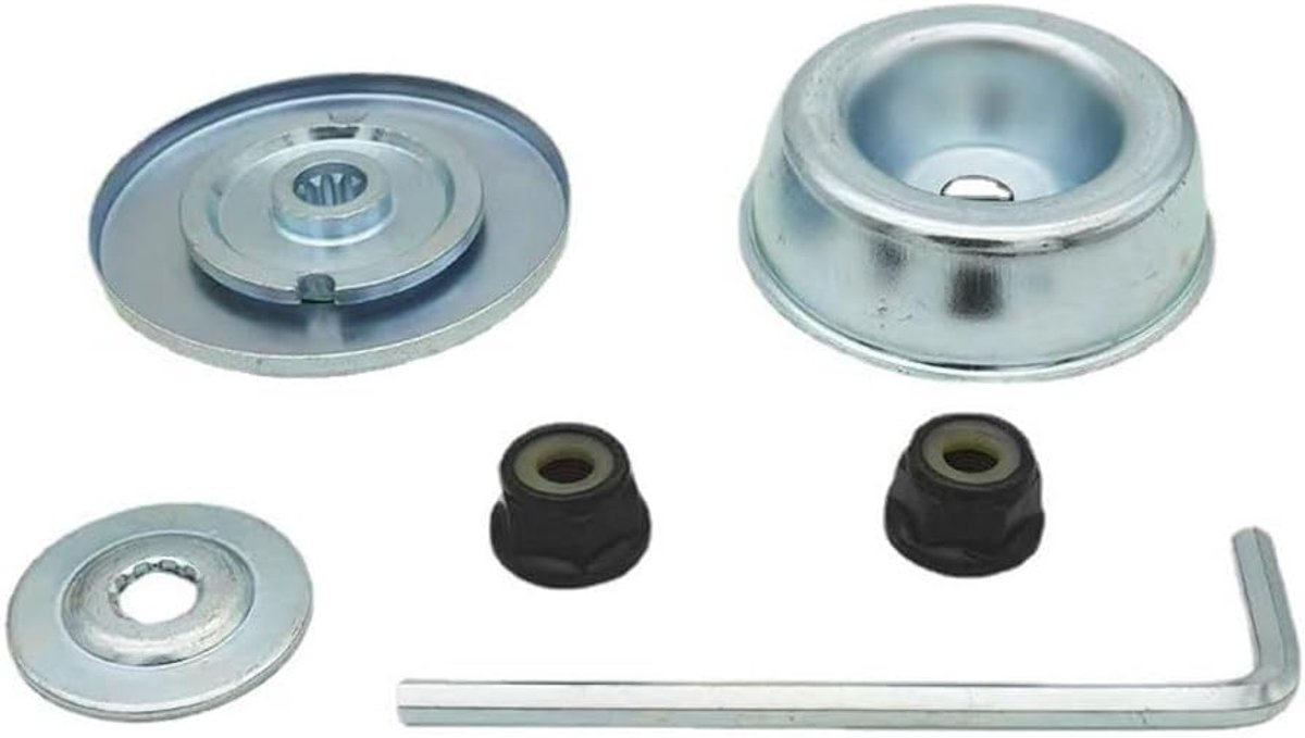 Onderhoudsset, onderhoudsadapter, compatibel met Stihl FS80 FS90 FS130, inclusief kraagmoer, sluitring en montagesleutel