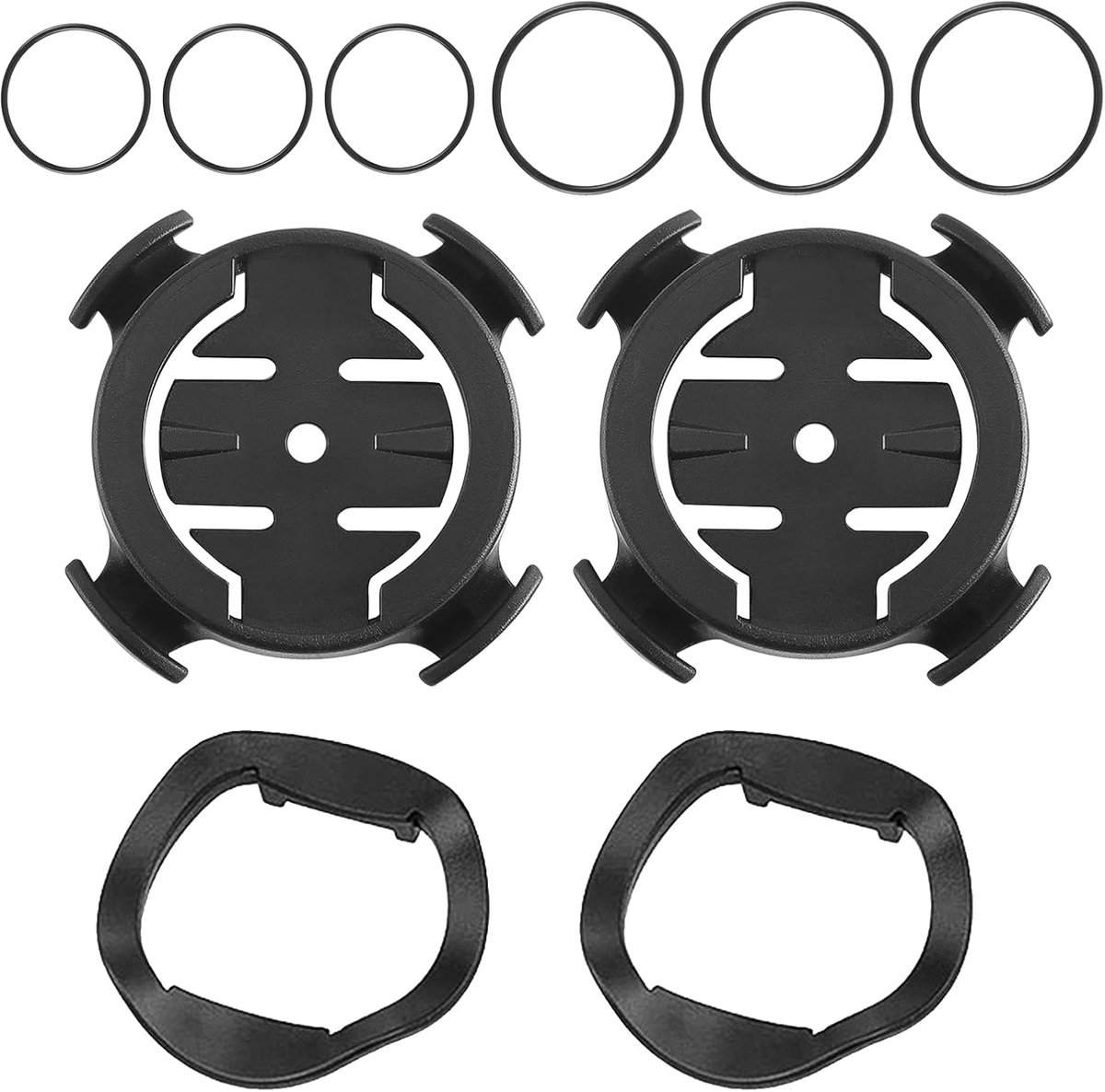 Set van 2 Voorste Fietshouder voor GPS-fietscomputer, Fietsstuurhouder voor Montage, Compatibel met Edge 130/200/500/510/520/530/800/810/1000 iGPSPORT iGS50