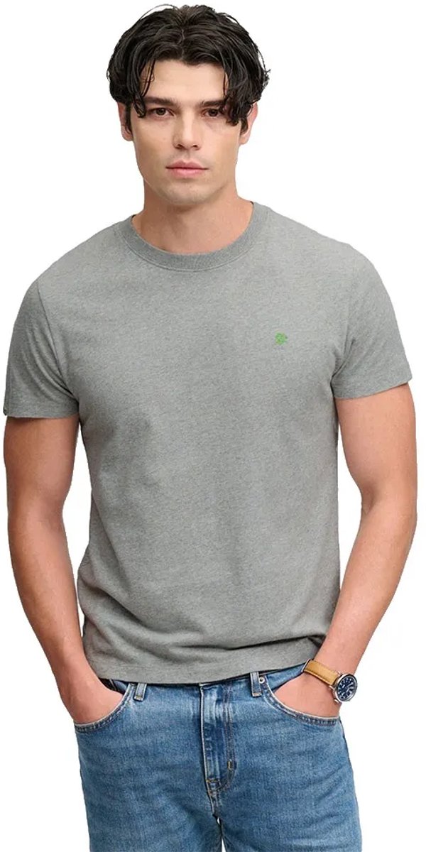 Superdry SD&Co Logo Geborduurde T-shirt Heren T-shirts Grijs