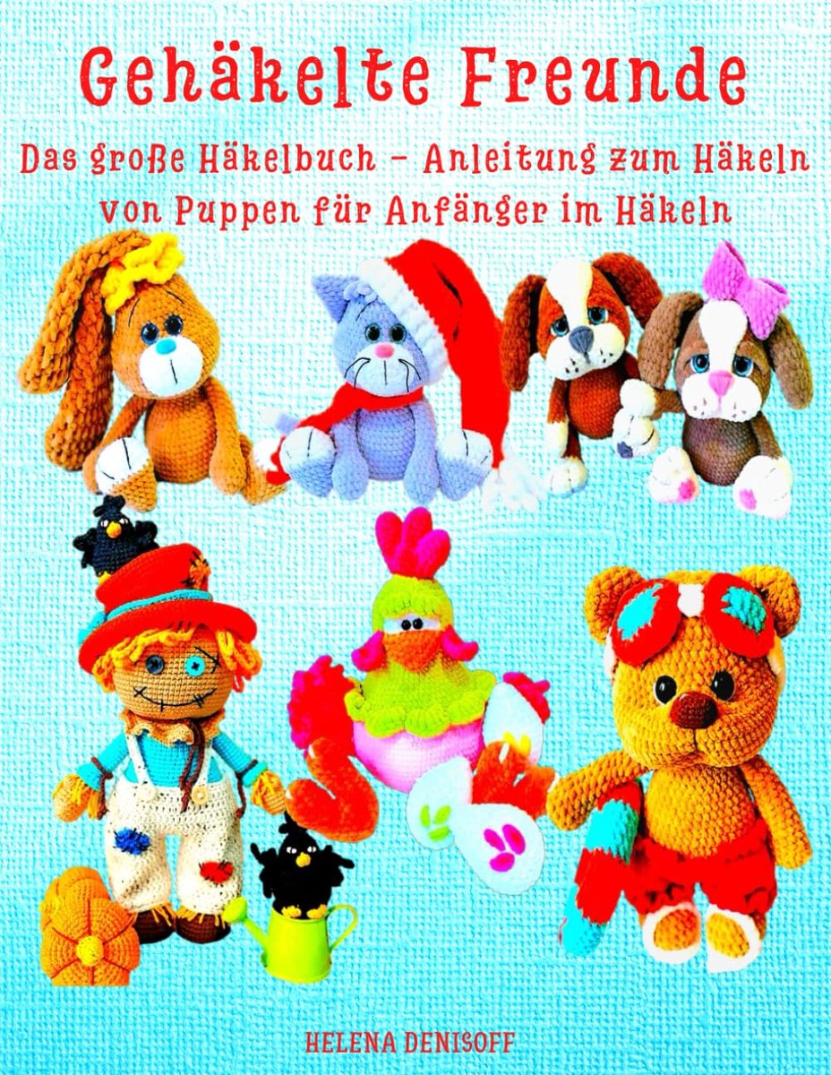 Häkelboek Gehäkelte Vrienden - Grote gids voor beginners - Leer poppen haken - Creatieve hobby voor iedereen - ShopVlot