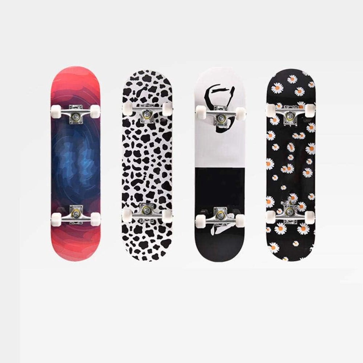 Cruiser skateboard Longboard skateboard Woon-werkverkeer 7-laags Canadees esdoornhout 80 x 20 cm Creatief grafisch ontwerp