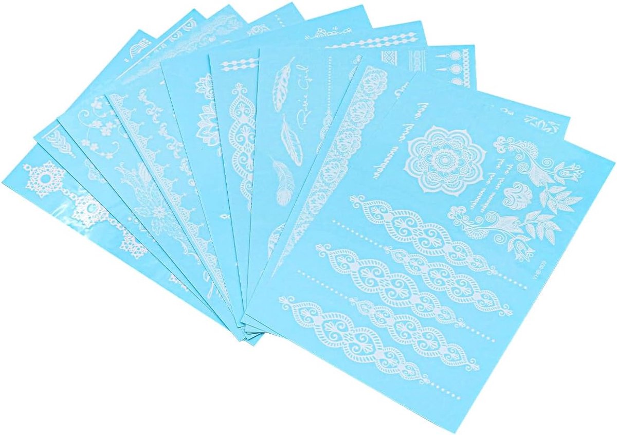 Tijdelijke Tattoo Stickers Kant Bloem Mandala Bloem Waterdicht Nep Tattoo Bruiloft Decoraties