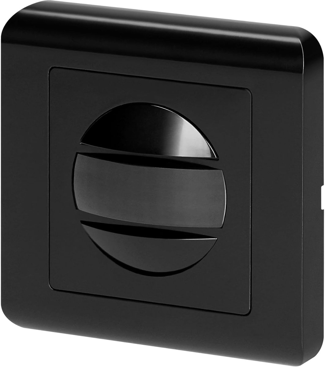 Bewegingssensor Inbouw 2 Draads - 160° Kijkhoek - IP20 Zwart - Ideaal voor automatische verlichting - SnelShoppen
