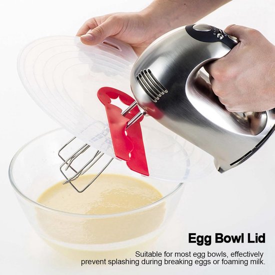 Mengkom Spatdeksel - Keuken Accessoire - Koken en Bakken - Universele Pasvorm - 34 x 31 cm - Transparant — afbeelding 2