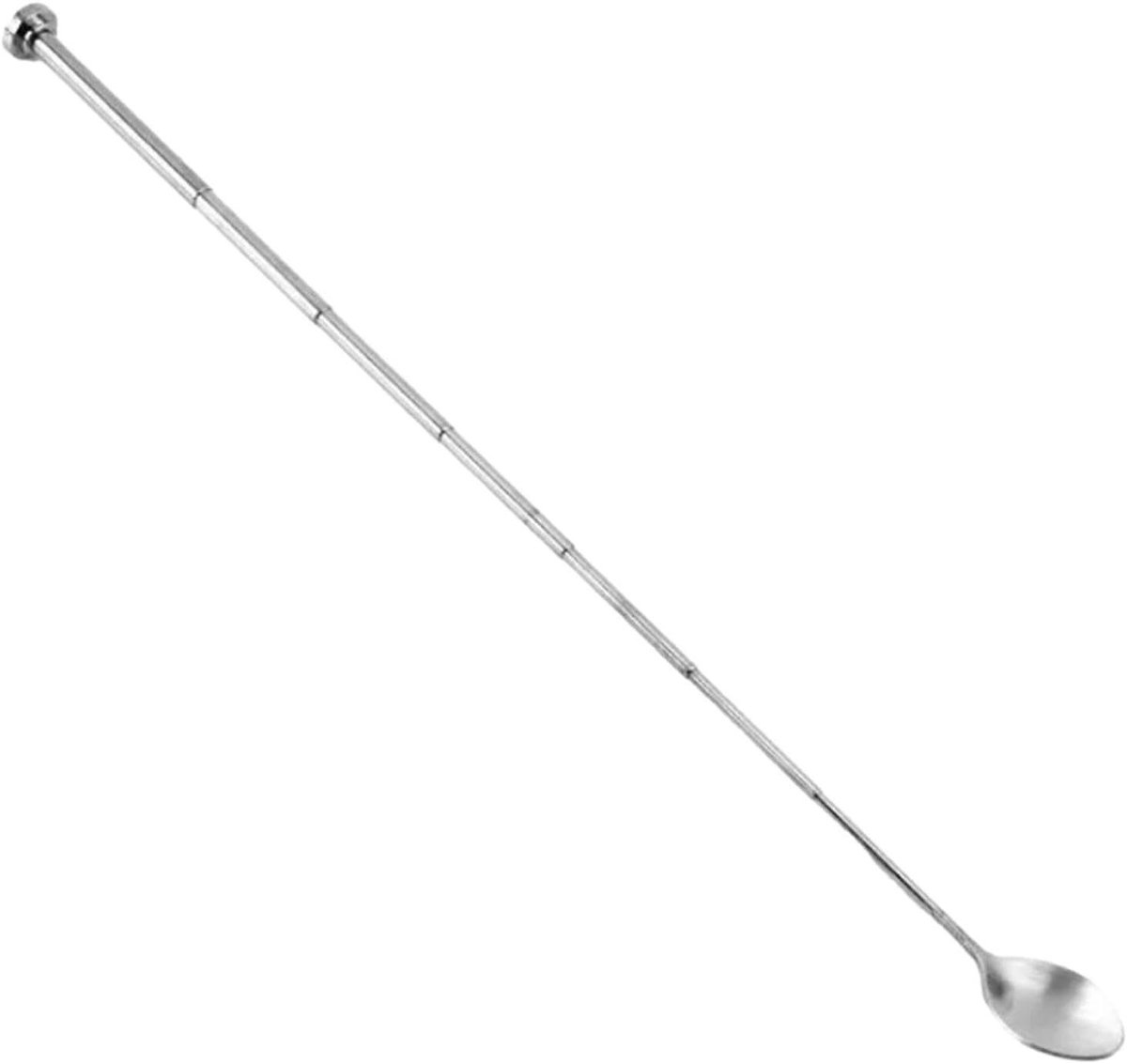 Telescopische Lepel - Verstelbare Lepel - Koken en Serveren - Roestvrij Staal - 14-44 cm - Multicolor