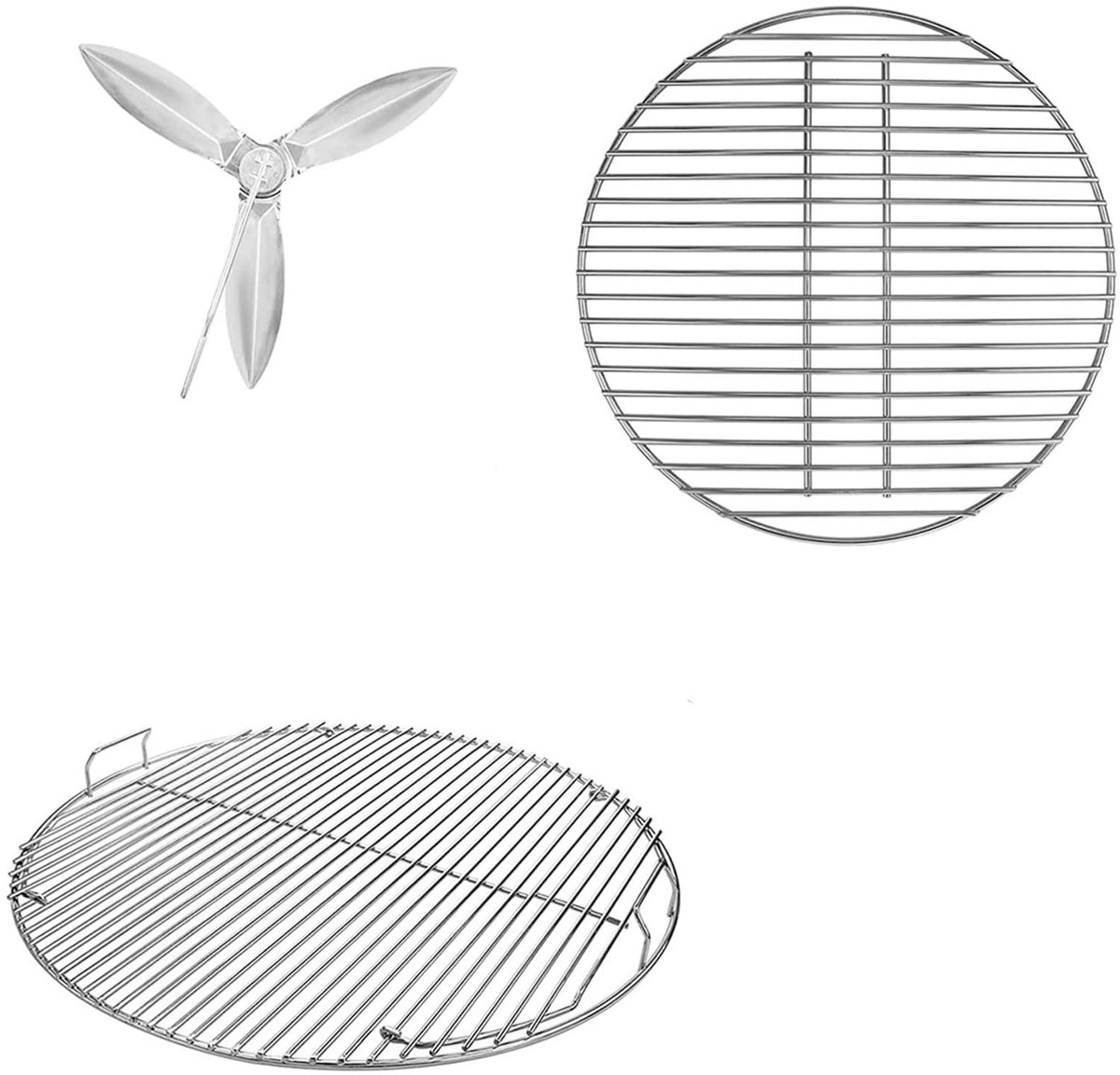 Omgoods - Houtskoolgrill Reserveonderdelen Set Met Rotor voor Weber 57cm