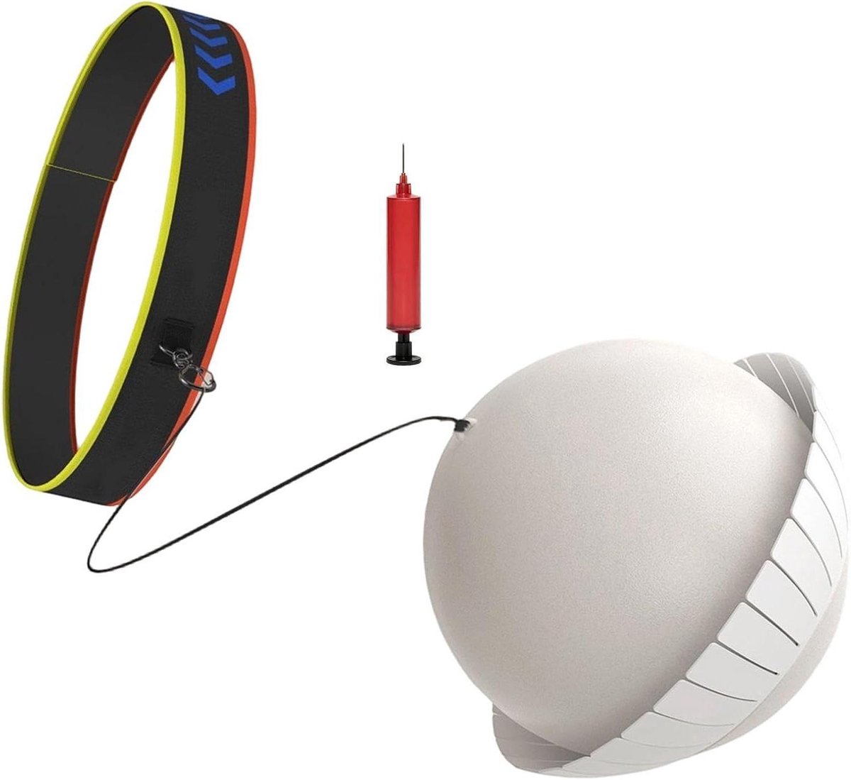 Boksbal met Ventilator - Reflexbal Trainingsbal - Conditie Verbeteren - Vist Geactiveerde Koeling - Diameter < 21 cm - Wit