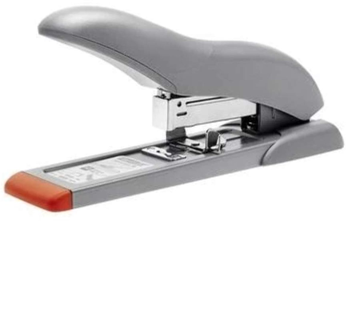 Omgoods - Compacte Blok Caster Stapler voor 10-70 Bladen - Zilver/Oranje