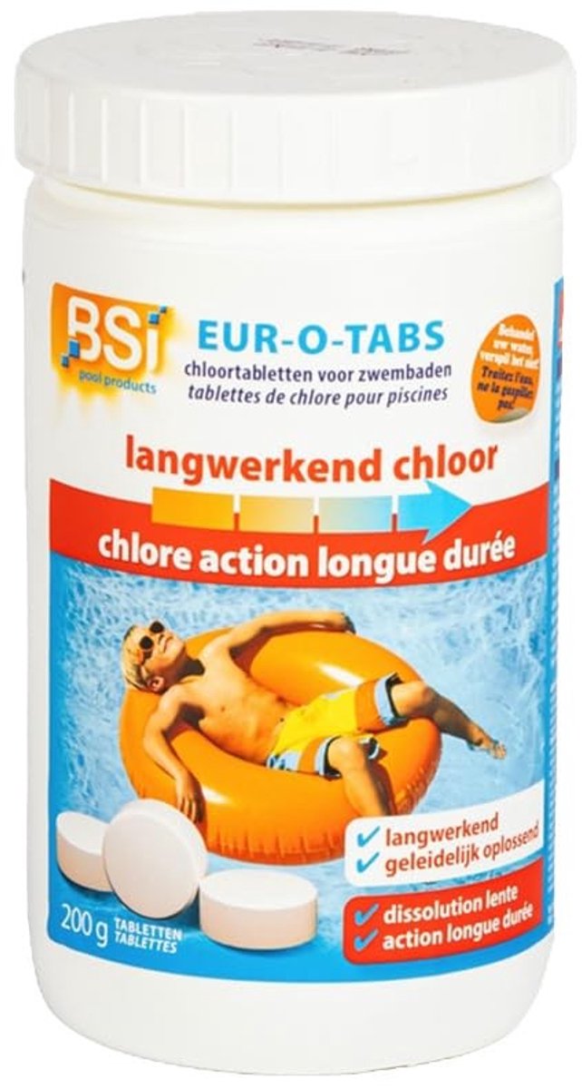 Omgoods - Lang Chlorine 200 g Tablet - 1 kg voor Zwembaden