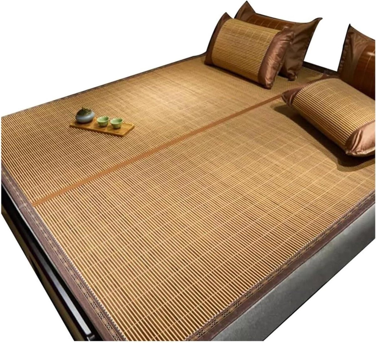 Zomer Slaapmat - Koelmatras Topper - Koel Slapen - Dubbelzijdig Gebruik - 1.5 x 1.95M - Natuurlijk