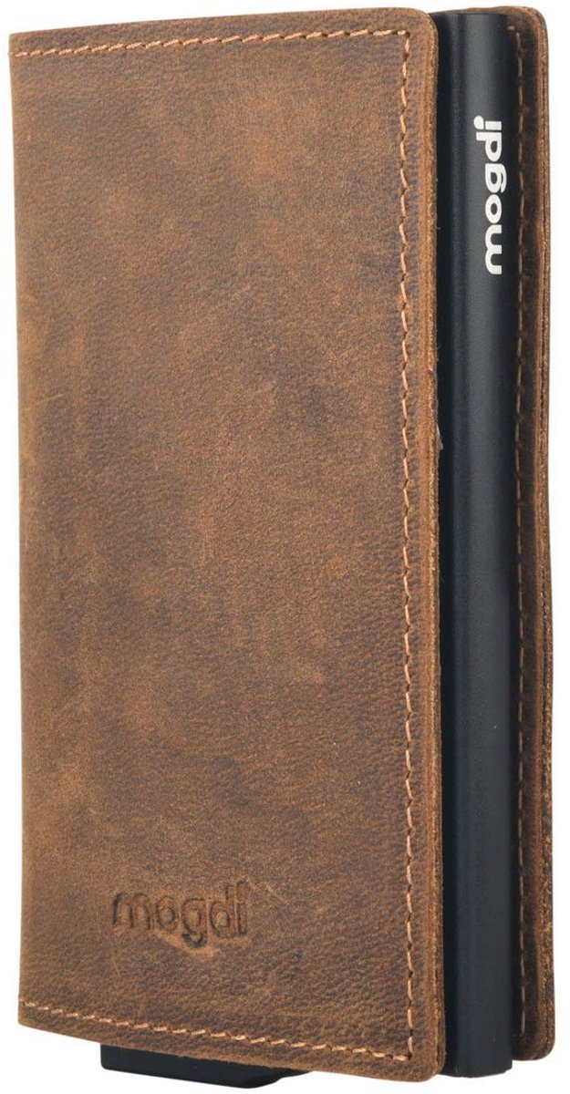 Omgoods - Premium Herenportemonnee met Bescherming, Mini Wallet van Echt Leer